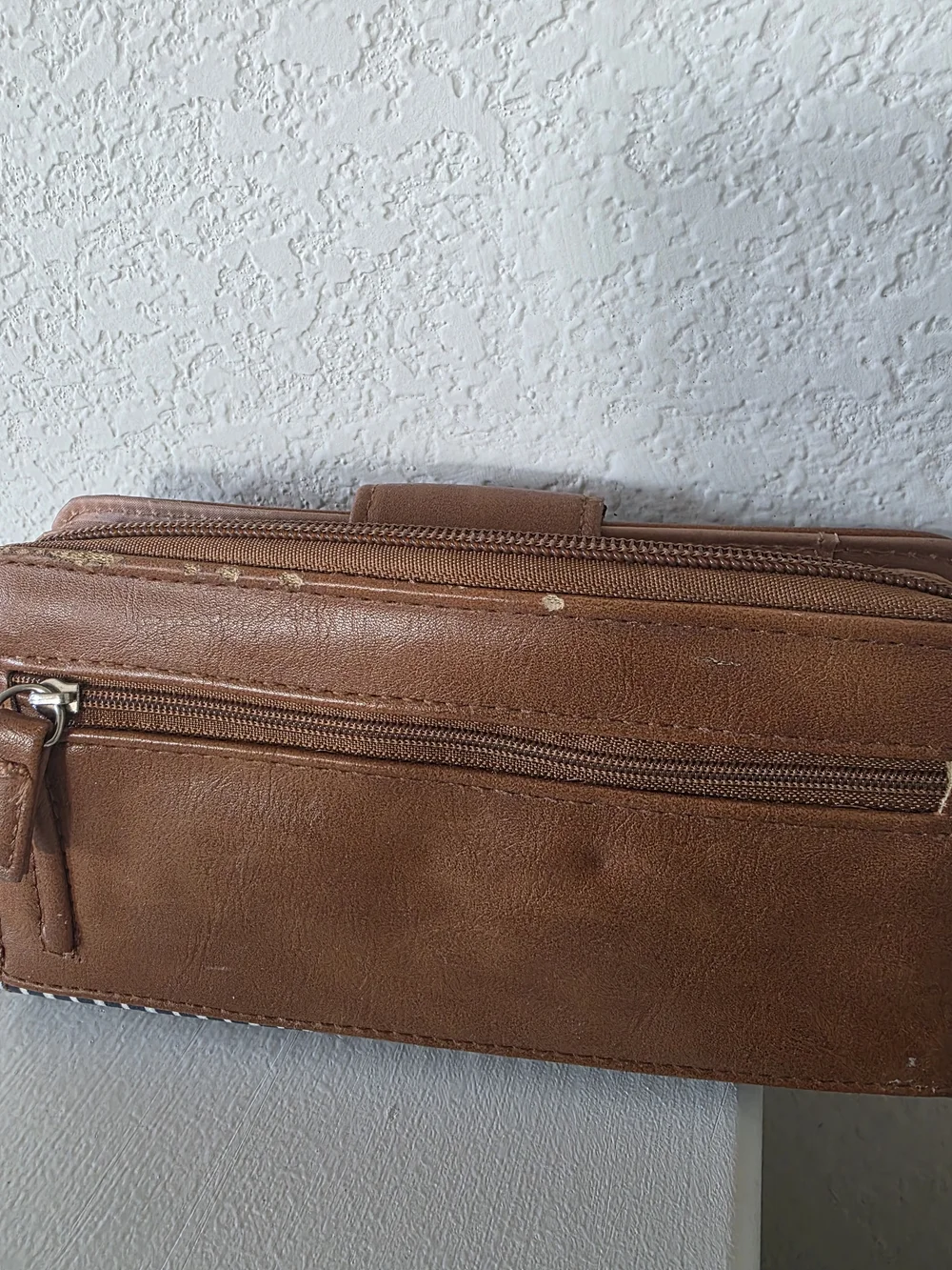 Striped Navy and Brown Women's Wallet - Classic Carry